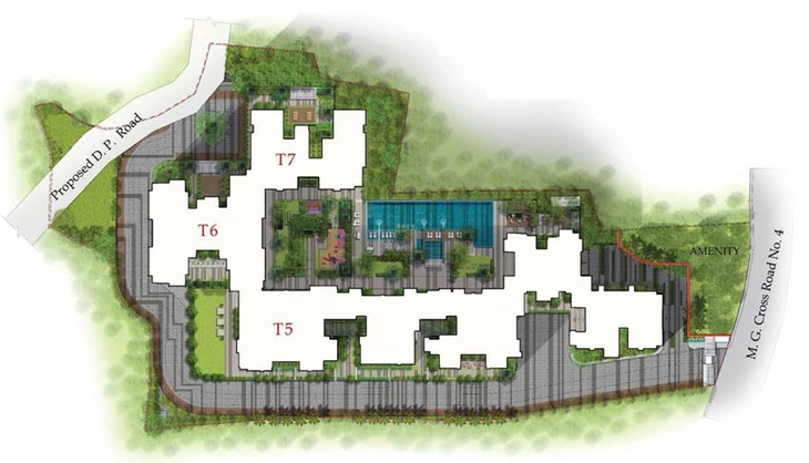 Master Plan of V Raheja La Serena in Kandivali West, Mumbai - Image 82474
