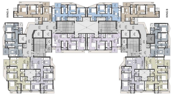 Floor Plan of Shraddha Paradise in Borivali West, Mumbai - Image 82446
