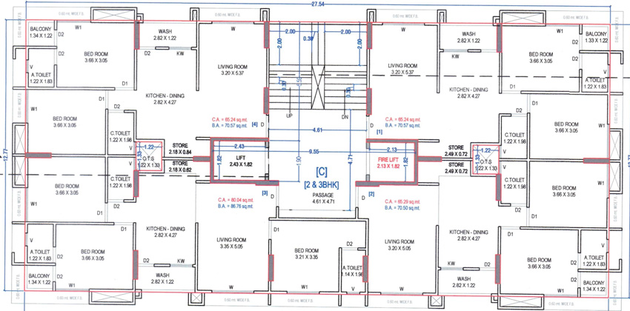 Floor Plan of Maruti Harikrushna Sky in Mota Varachha, Surat - Image 81724