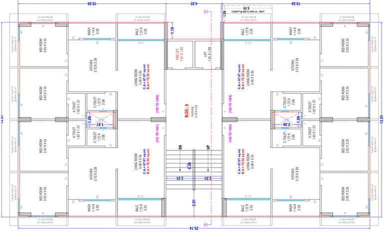 Floor Plan of Om Eden Atoms in Sarthana Jakat Naka, Surat - Image 81738