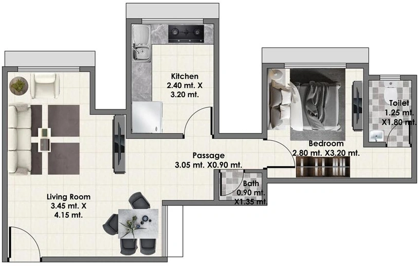1 BHK Flat in Mass Ionics in Andheri West, Mumbai - Image 628828