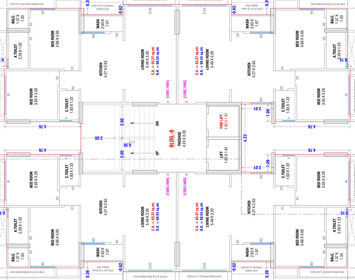 Floor Plan of Laxmi Raj Luxuria in Godadara, Surat - Image 81787