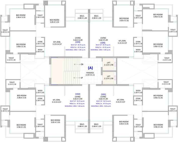 Floor Plan of Laxmipati Euphoria in Palanpur, Surat - Image 81842