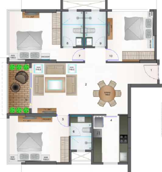 3 BHK Flat in Vaswani 36AB in Bandra West, Mumbai - Image 629236