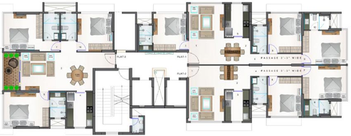Floor Plan of Vaswani 36AB in Bandra West, Mumbai - Image 81882