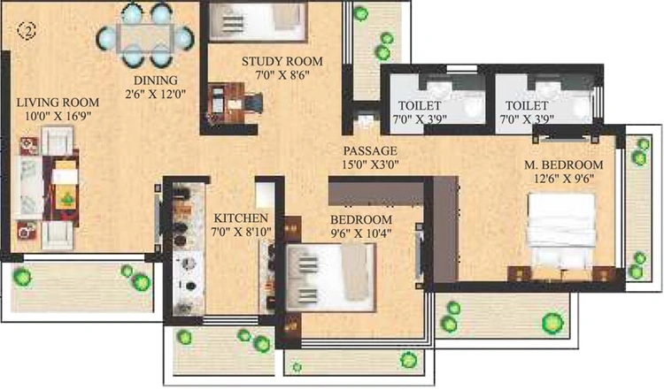 2.5 BHK Flat in Neminath Imperia in Andheri West, Mumbai - Image 629259