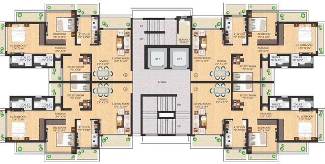 Floor Plan of Neminath Imperia in Andheri West, Mumbai - Image 81888