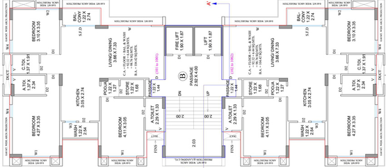 Floor Plan of Sattvam in Pal Gam, Surat - Image 97132