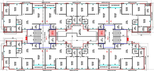 Floor Plan of Ajray Rudransh Heights in Jahangirpura, Surat - Image 81931