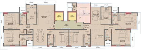 Floor Plan of Ekta Eros in Khar West, Mumbai - Image 82328