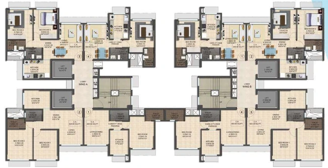 Floor Plan of Samarth Srishti in Bhandup West, Mumbai - Image 82313
