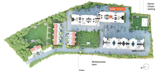 Master Plan of Skyi Sula Heights - Songbirds in Bhugaon, Pune - Image 9659