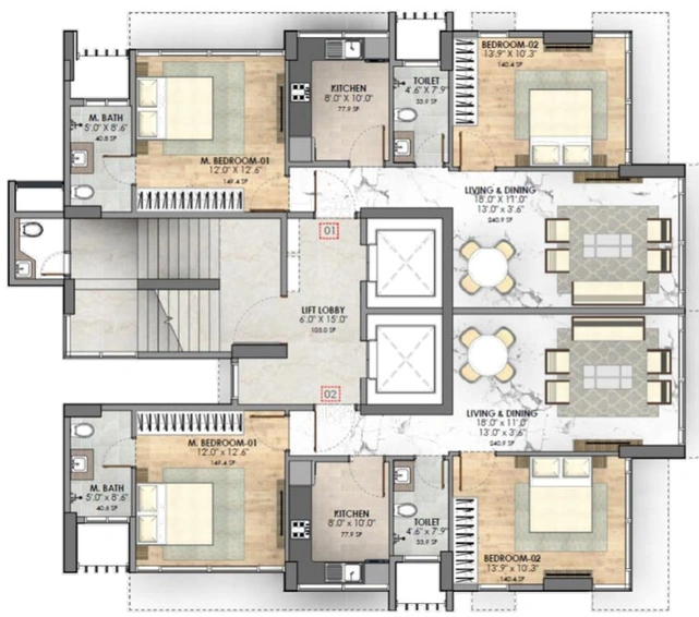 Floor Plan of Sugee Paavan in Matunga East, Mumbai - Image 82141