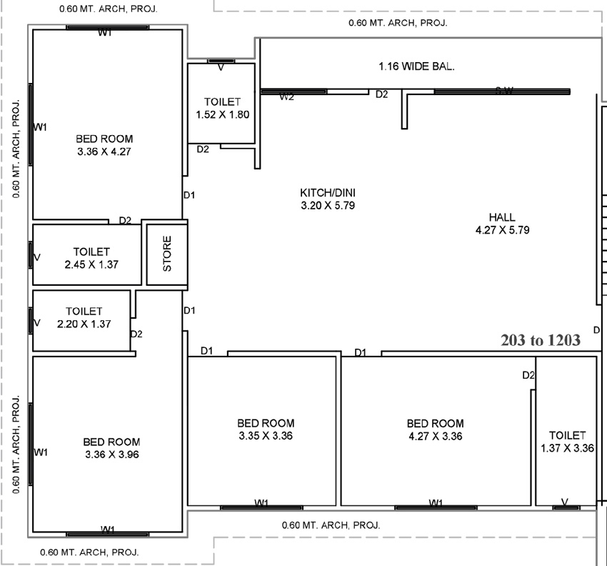 4 BHK Flat in Shree Sky Elanza in Parvat Gam, Surat - Image 630376