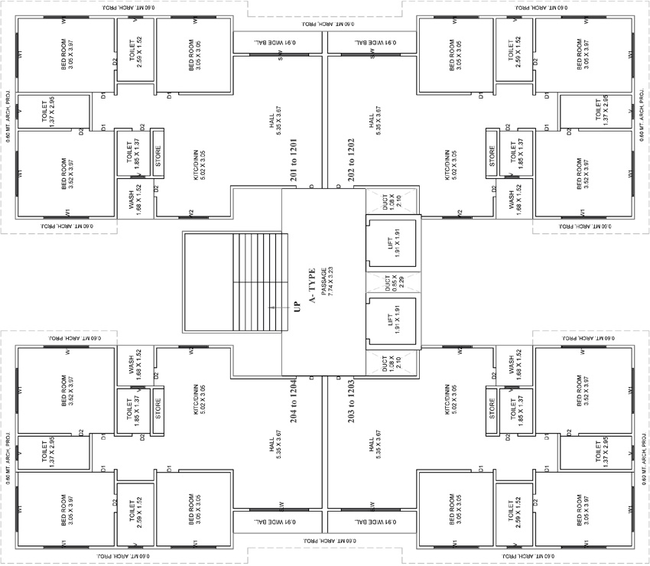 Floor Plan of Shree Sky Elanza in Parvat Gam, Surat - Image 82191