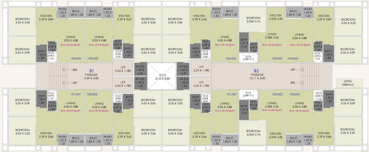 Floor Plan of Sai Ram Residency in Bhestan, Surat - Image 82215