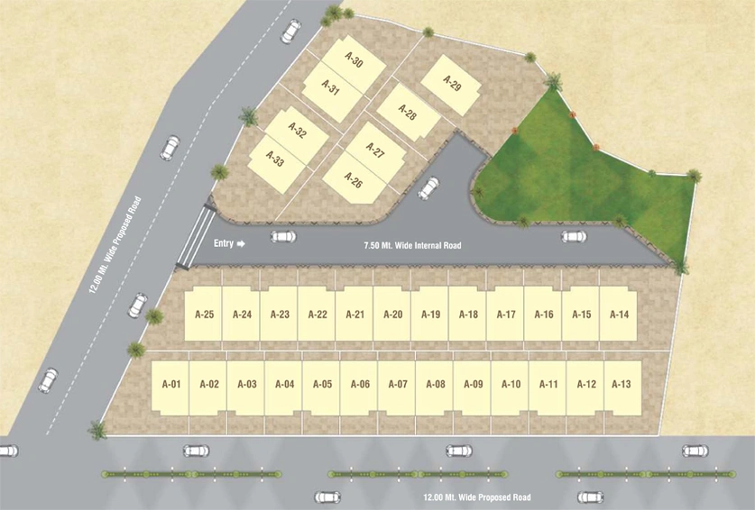 Master Plan of Prime Residency in Waghodia Road, Vadodara - Image 103740