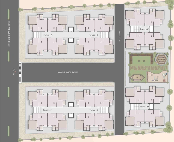 Master Plan of Satva Florence in Manjalpur, Vadodara - Image 82834