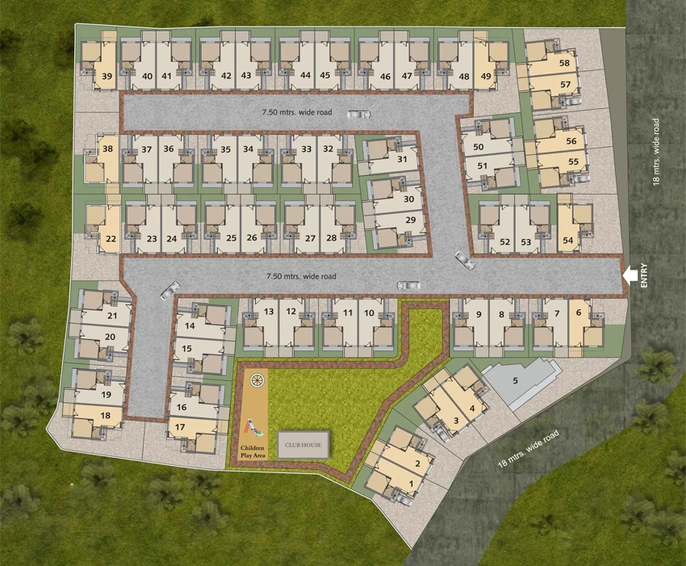Master Plan of Aadhya Aries in Bhayli Road, Vadodara - Image 82826