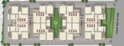 Master Plan of Aadhya Residency in Vasna Bhayli Main Road, Vadodara - Image 82819