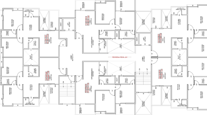 Floor Plan of Bright Aristo in Wagholi, Pune - Image 22501