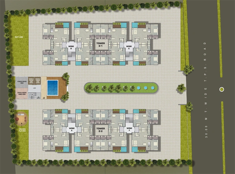 Master Plan of Kalp Nishang 2 in Gotri, Vadodara - Image 82803