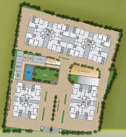 Master Plan of Kalp Pavitra in Alkapuri, Vadodara - Image 82794