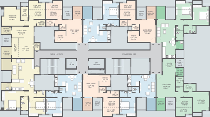 Floor Plan of Jairaj Aaradhyam in Kondhwa, Pune - Image 22470