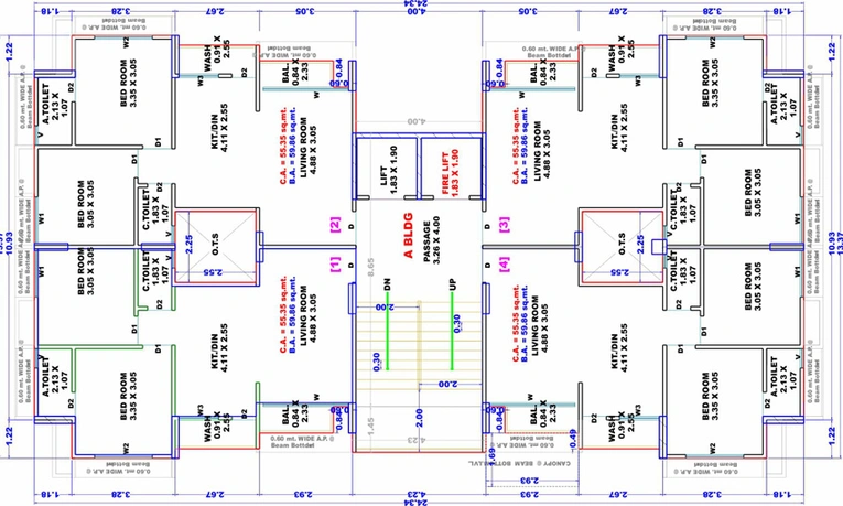 Floor Plan of Shayona Seven Luxuria in Dindoli, Surat - Image 82652