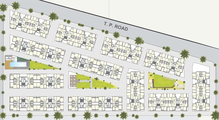 Master Plan of Swagat Afford in Sargasan, Gandhinagar - Image 82666