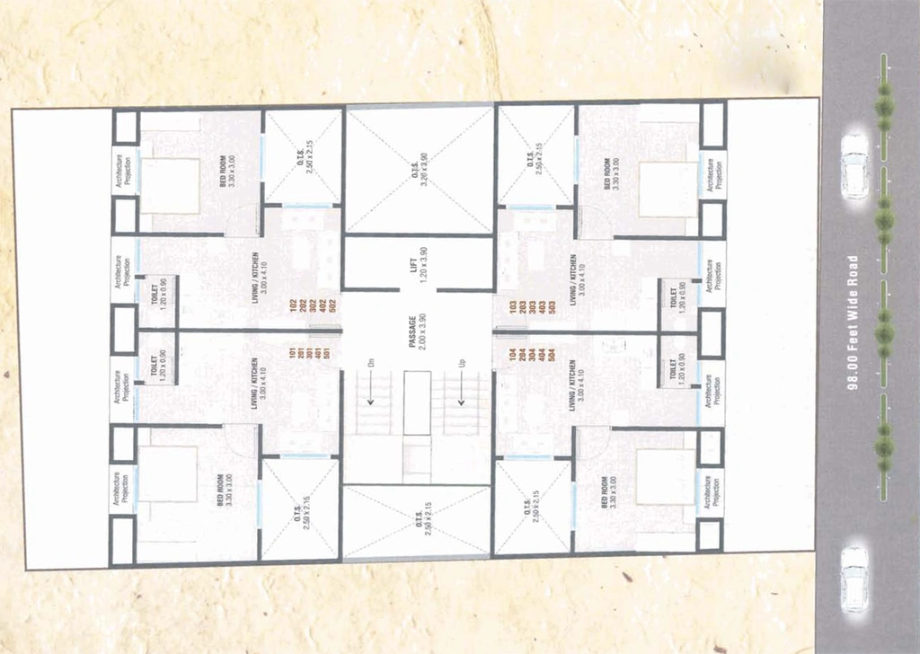 Master Plan of Shree Hari Bhagat Residency in Bhayli Road, Vadodara - Image 82695