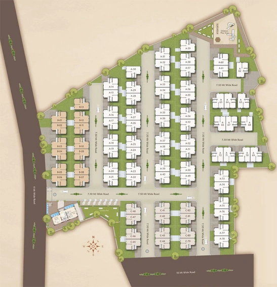 Master Plan of Shree Hari Nirant Residency in Waghodia Road, Vadodara - Image 103802