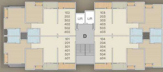 Floor Plan of Trisha Rudraksh 2 in Waghodia Road, Vadodara - Image 103824