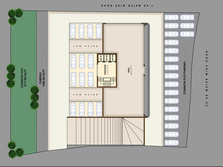 Master Plan of Trisha Shivaay in Kareli Baug, Vadodara - Image 82771