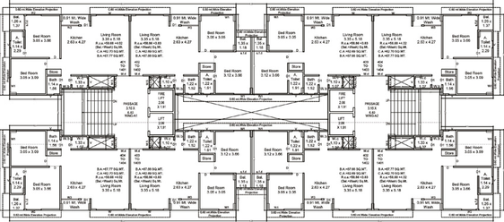 Floor Plan of Shree Antillia Skyline in Variav, Surat - Image 82993