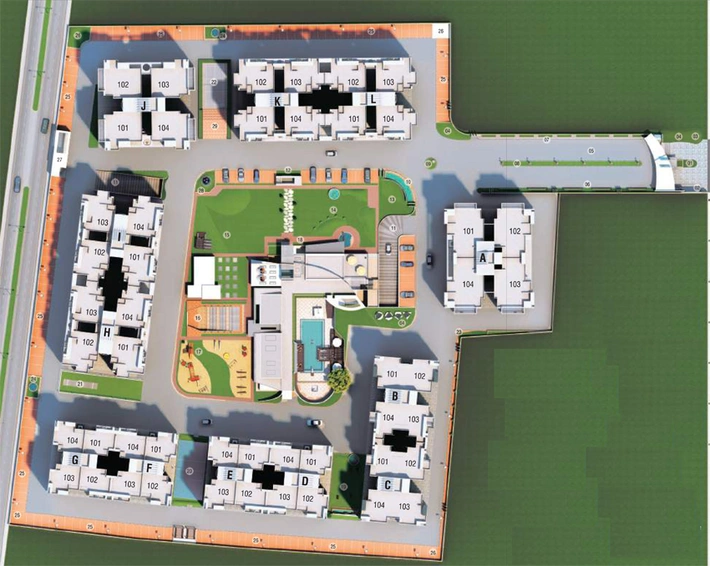 Master Plan of JP Iscon Habitat in Alkapuri, Vadodara - Image 83269
