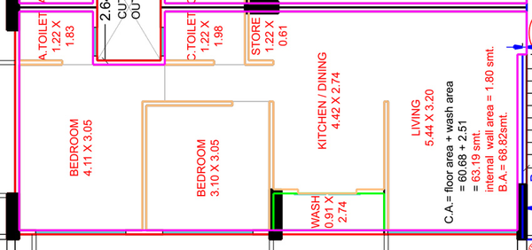 2 BHK Flat in Siddheshwar Shrungal Palace in Althan, Surat - Image 632972