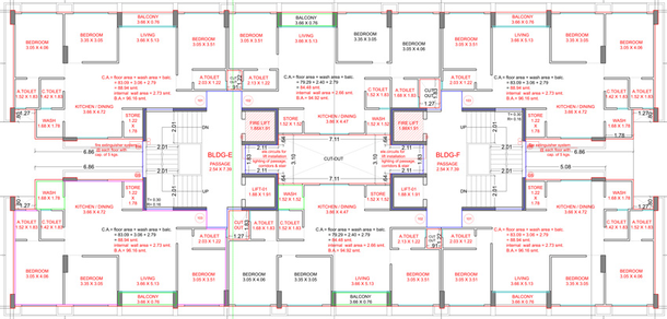 Floor Plan of Siddheshwar Shrungal Palace in Althan, Surat - Image 83010