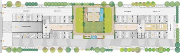 Master Plan of Abhik Aaryan Heights in Shilaj, Ahmedabad - Image 122170