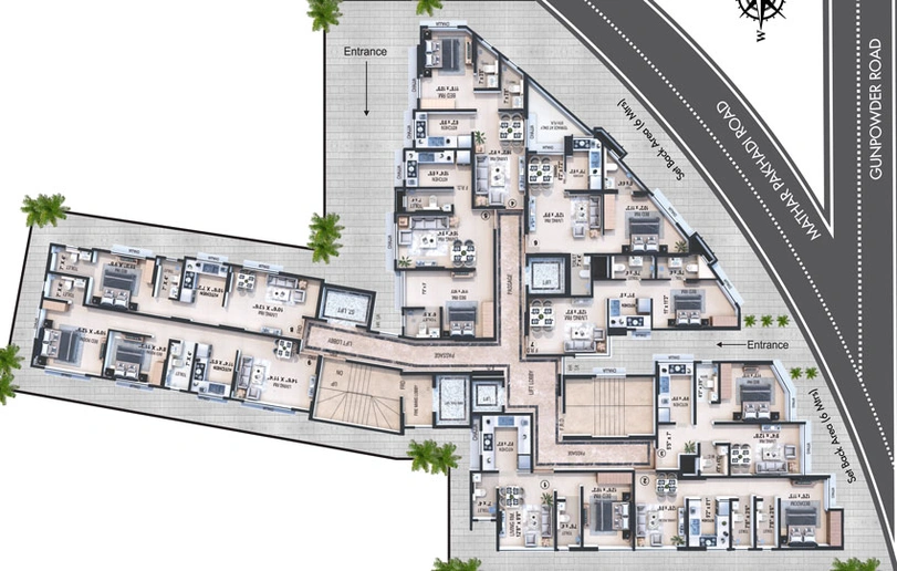 Floor Plan of Kapil Bayview in Mazgaon, Mumbai - Image 120516