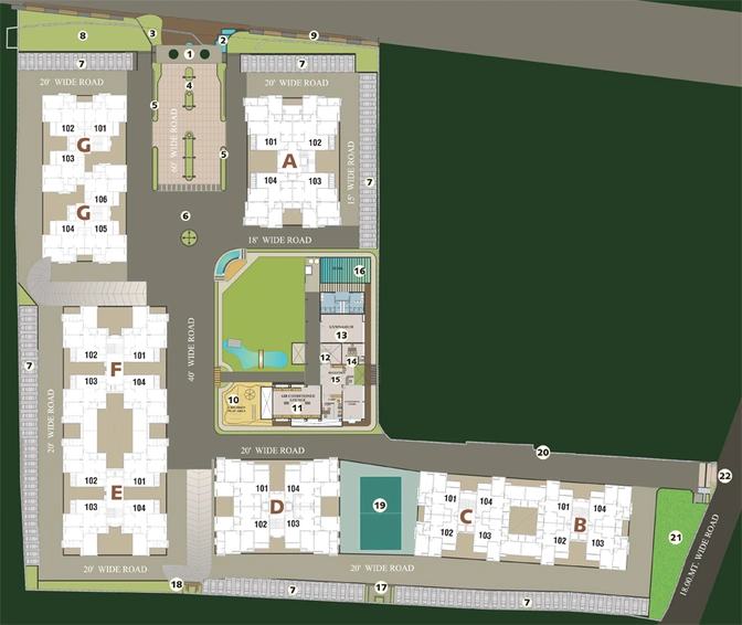 Master Plan of JP Iscon Harmony in Sevasi, Vadodara - Image 83276