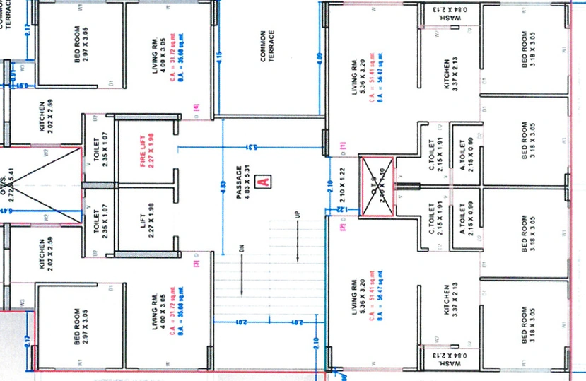 Floor Plan of Aadinath Dayalji Park in Adajan, Surat - Image 83035