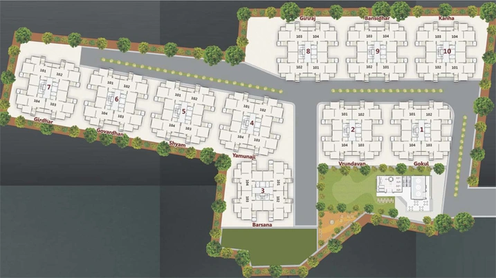Master Plan of Labh Bansi Residency in Atladara, Vadodara - Image 83048