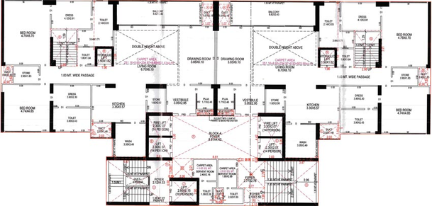 Floor Plan of Kamnath Maruti 360 in Bopal, Ahmedabad - Image 83544