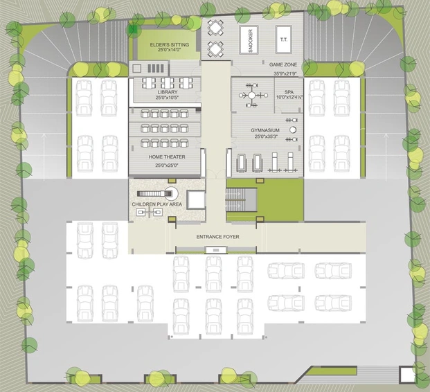 Master Plan of Kamnath Sepal Solitaire in Jodhpur Village, Ahmedabad - Image 83328