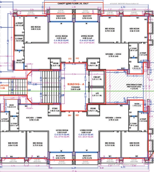 Floor Plan of Shantaba Atulya Residency in Sarthana Jakat Naka, Surat - Image 83127