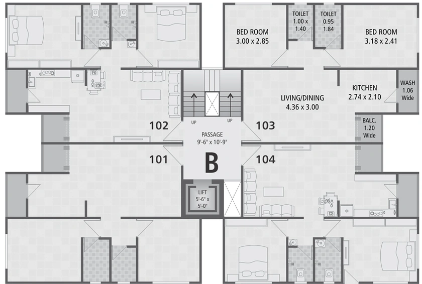 Floor Plan of Shivam Sundram Villa in Kapurai, Vadodara - Image 102999