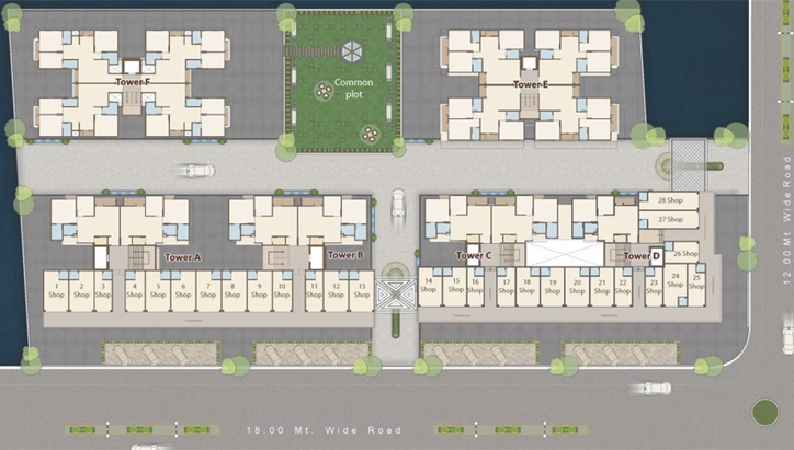 Master Plan of Shrimay Rajratna Platina in Waghodia Road, Vadodara - Image 103839