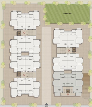 Master Plan of Krish Nisarg Dreams in Bopal, Ahmedabad - Image 83146