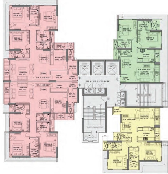 Floor Plan of Sheth Beaupride in Bandra West, Mumbai - Image 83231